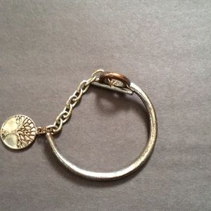 Pewter Oak Tree Bracelet